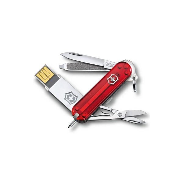 

Нож швейцарский Victorinox 58 мм с USB 16 Gb красный