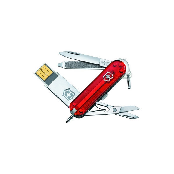 

Нож швейцарский Victorinox 58 мм с USB 32 Gb красный