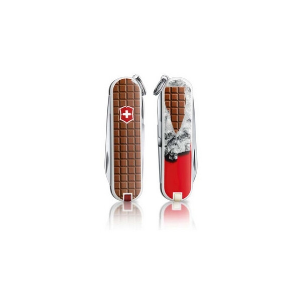 

Нож швейцарский Victorinox Classic Chocolate красный