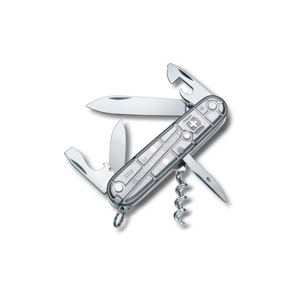 

Нож швейцарский Victorinox Spartan 91 мм серый/прозрачный