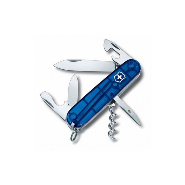 

Нож швейцарский Victorinox Spartan 91 мм синий/прозрачный
