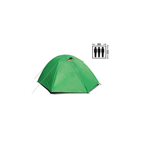 

Палатка трехместная Mountain Outdoor (ZLT) 200х200х135 см двухслойная с тентом