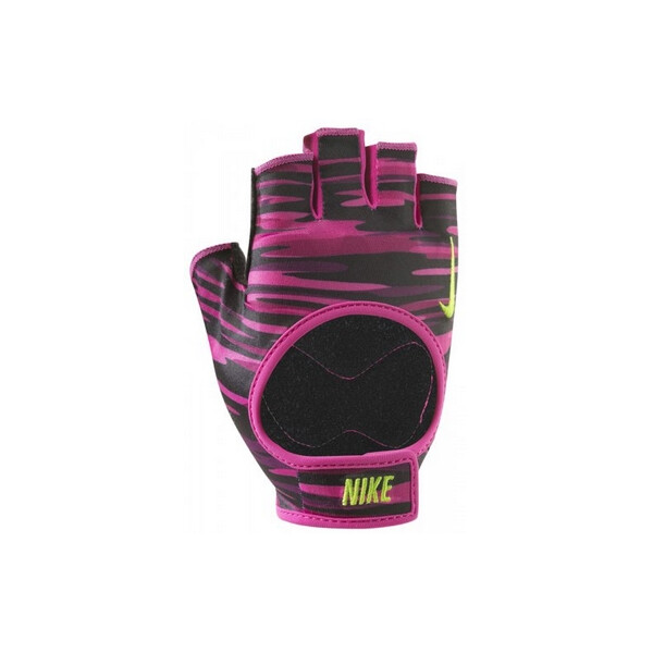 

Перчатки для фитнеса женские Nike Womens Fit Training Gloves малиновые с черным - M