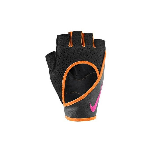 

Перчатки для фитнеса женские Nike Womens Perf Wrap Training Gloves черные с оранжевым - XS
