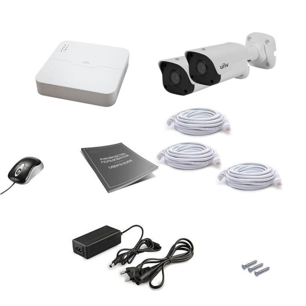

Комплект IP видеонаблюдения Uniview 2OUT 4MEGA