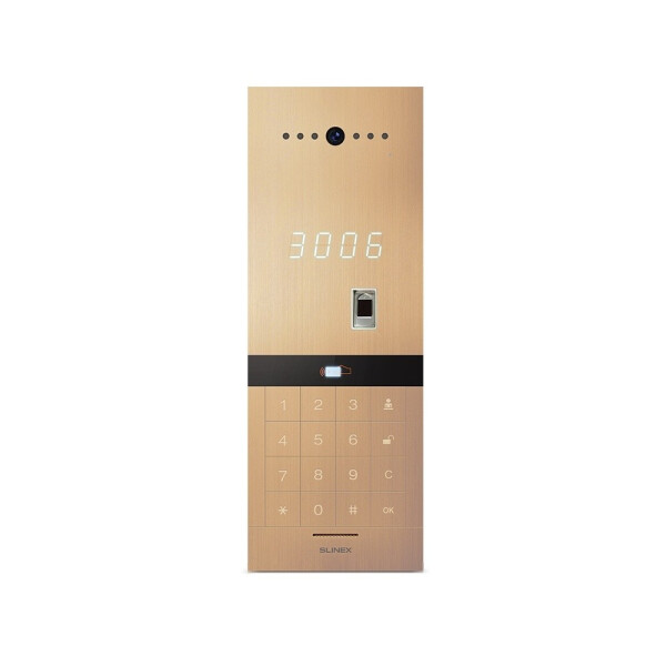 

Многоабонентская IP вызывная панель Slinex Sitara Bio Gold