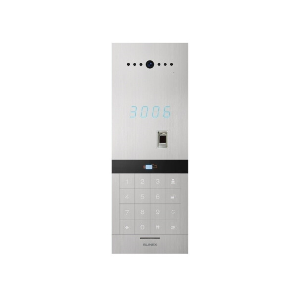 

Многоабонентская IP вызывная панель Slinex Sitara Bio Silver