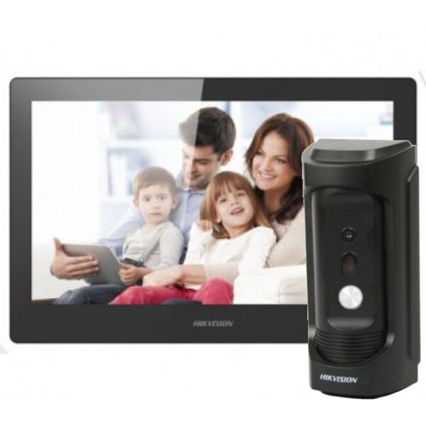 

комплект Hikvision DS-KH8520-WTE1 + DS-KB8112-IM