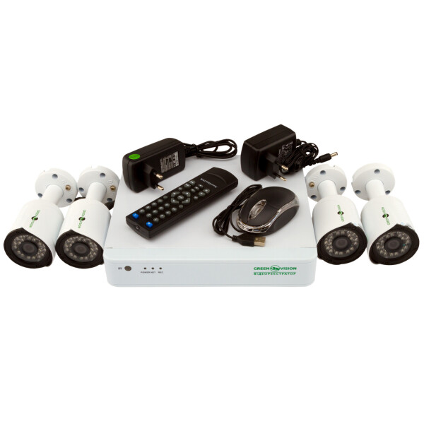

Комплект видеонаблюдения Green Vision GV-K-S13/04 1080P