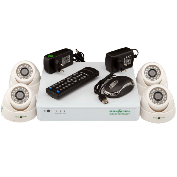 

Комплект видеонаблюдения Green Vision GV-K-G01/04 720Р