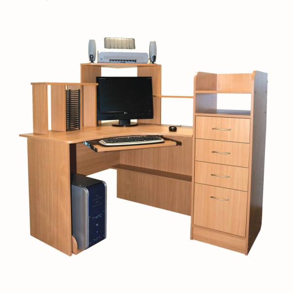 

Компьютерный стол Ника 35 Ника Мебель Бук бавария светлый