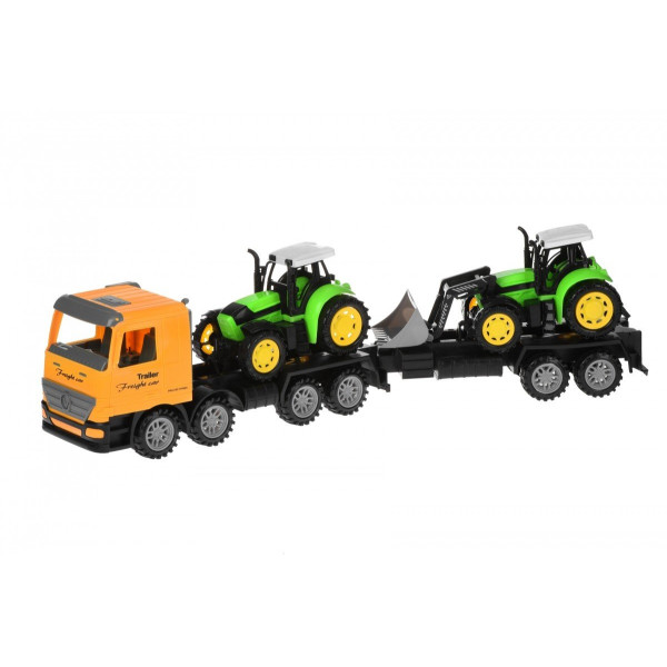 

Машинка инерционная Same Toy Super Combination Тягач желтый с трактором и бульдозером 98-90Ut-2