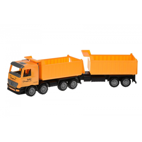 

Машинка инерционная Same Toy Super Combination Самосвал желтый с прицепом 98-87Ut-2