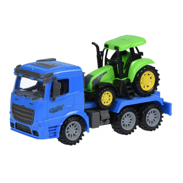 

Машинка инерционная Same Toy Truck Тягач Синий с трактором 98-613Ut2