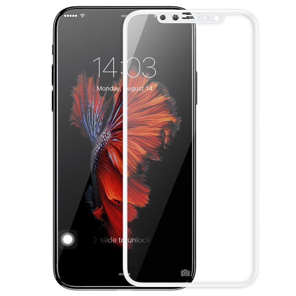 

Защитное стекло для APPLE iPhone X/Xs/11 Pro (0.3 мм, 4D/5D белое) (19432)