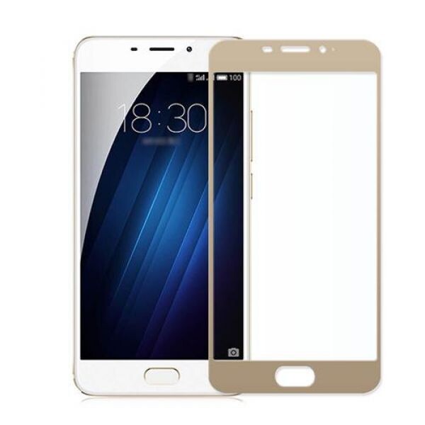 

Tempered Glass Full Screen for Meizu M3e Gold