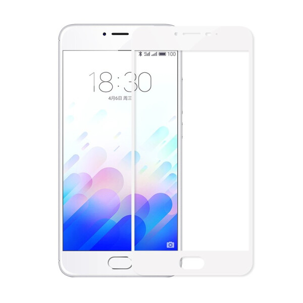 

Tempered Glass Full Screen for Meizu M5 Note White