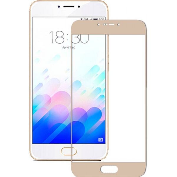 

Tempered Glass Full Screen for Meizu MX6 Gold