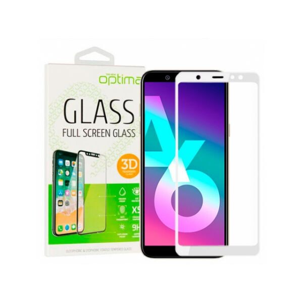 

Защитное стекло Full Screen Samsung A600 (A6-2018) White