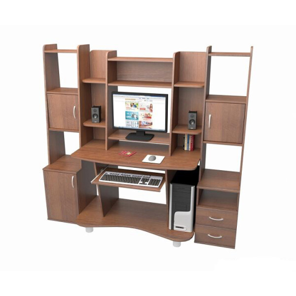 

Компьютерный стол Ника 45 FlashNika Орех Экко