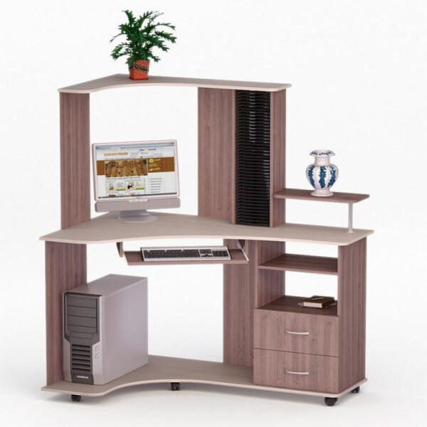 

Компьютерный стол LED-13 FlashNika Дуб Лимберг + Коимбра