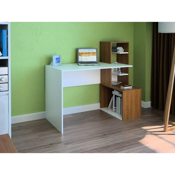 

Компьютерный стол LEGA-36 FlashNika Орех Экко + Нимфея Альба