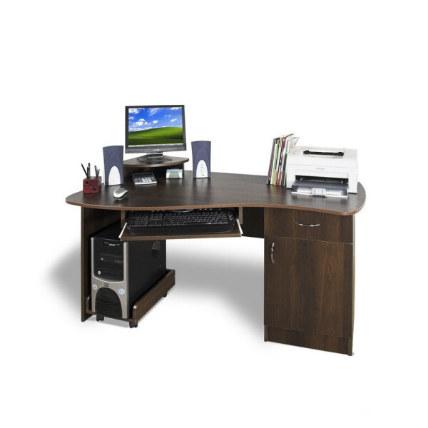 

Компьютерный стол СКТ-4 Тиса Орех темный