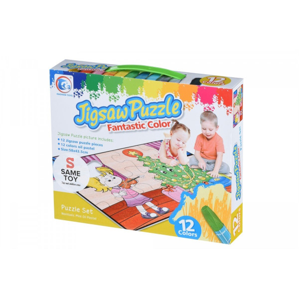 

Пазл-раскраска Same Toy Новогодняя ёлочка (2170Ut)