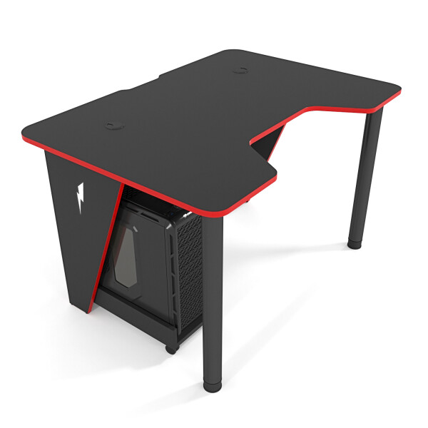 

Геймерский игровой стол ZEUS IVAR-1200 Черный + Красный