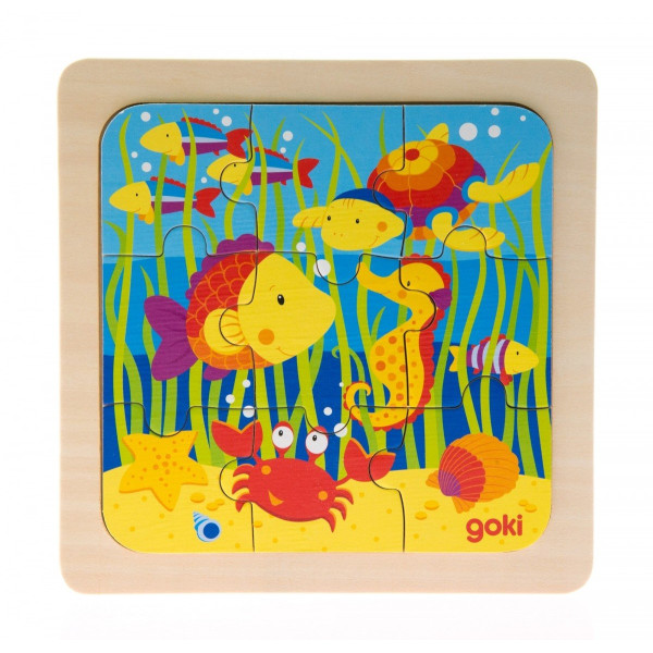 

Деревянный пазл goki Море (57499-4)
