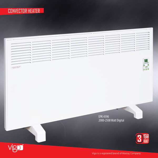 

Электрический конвектор MASTAS Vigo 2500 W с электронным термостатом EPK 4590 E25