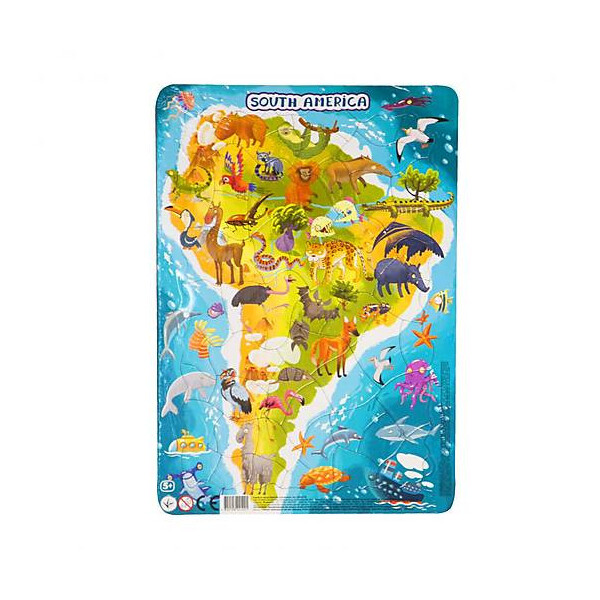 

Пазл DoDo в рамке Южная Америка R300178