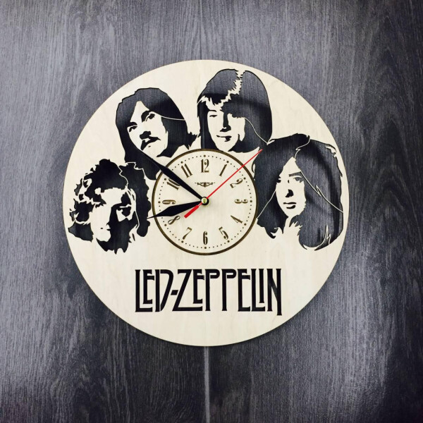 

Арт-часы настенные деревянные круглые «Led Zeppelin»