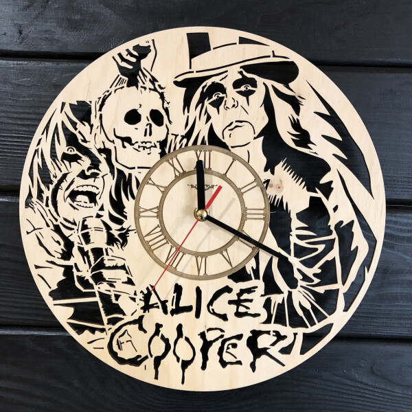 

Концептуальные настенные часы в интерьер «Alice Cooper»