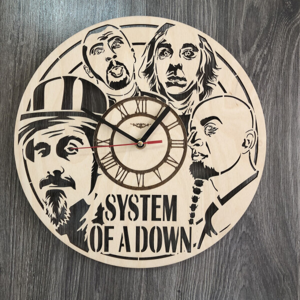 

Концептуальные настенные часы в интерьер «System of a Down»