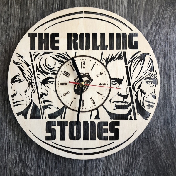 

Концептуальные настенные часы в интерьер «The Rolling Stones»