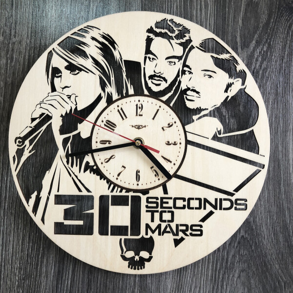 

Концептуальные настенные часы в интерьер «Thirty Seconds to Mars»
