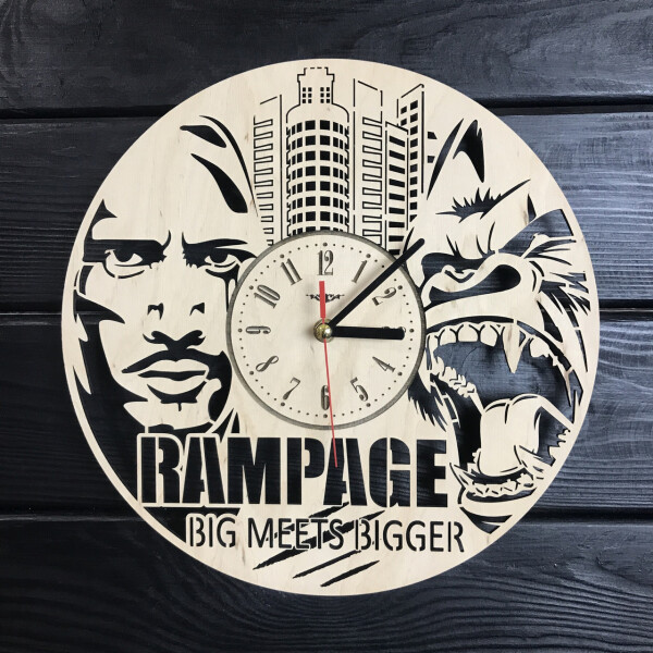 

Круглые дизайнерские деревянные часы «Rampage»