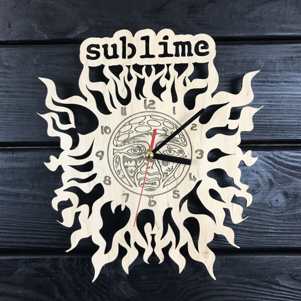 

Круглые дизайнерские деревянные часы «Sublime»