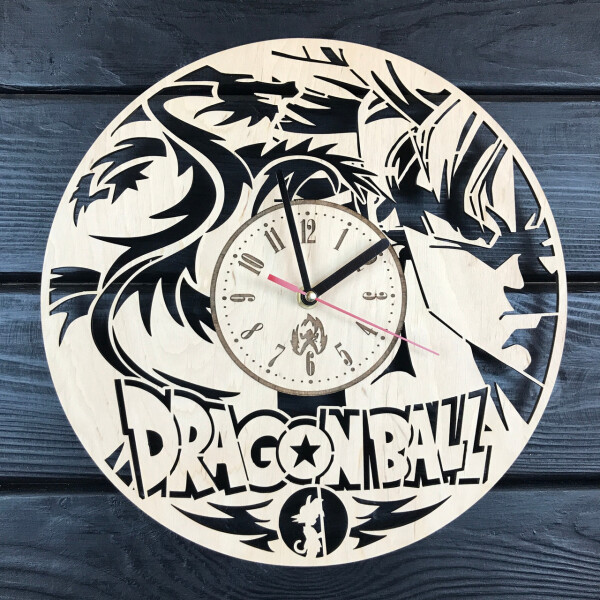 

Необычные деревянные часы в интерьер «Dragon Ball»