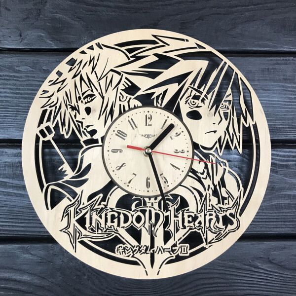 

Оригинальные часы из дерева настенные «Kingdom Hearts»