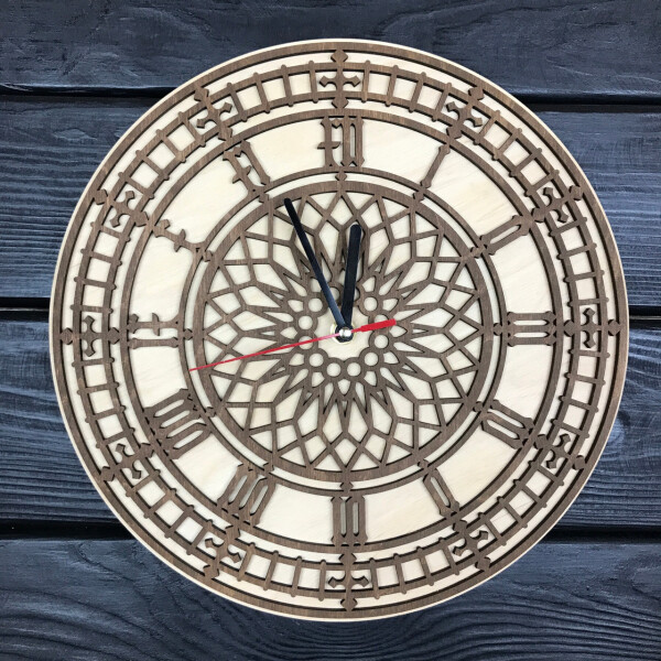 

Универсальные деревянные часы в интерьер «Big Ben»