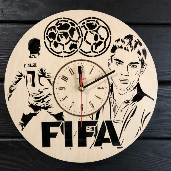 

Часы настенные из дерева «FIFA»