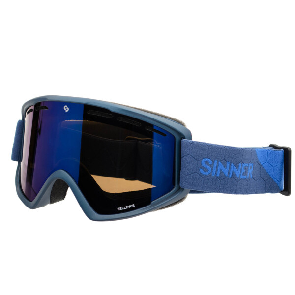 

Маска горнолыжная Sinner BELLEVUE METALIC BLUE-Full BLUE mir (SIGO-173-50-48)