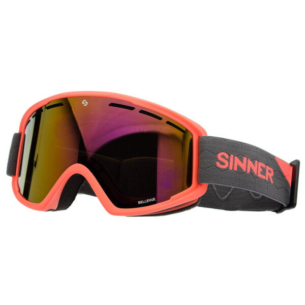 

Маска горнолыжная Sinner BELLEVUE Mat NEON ORANGE-Full RED Oi (SIGO-173-60-58)