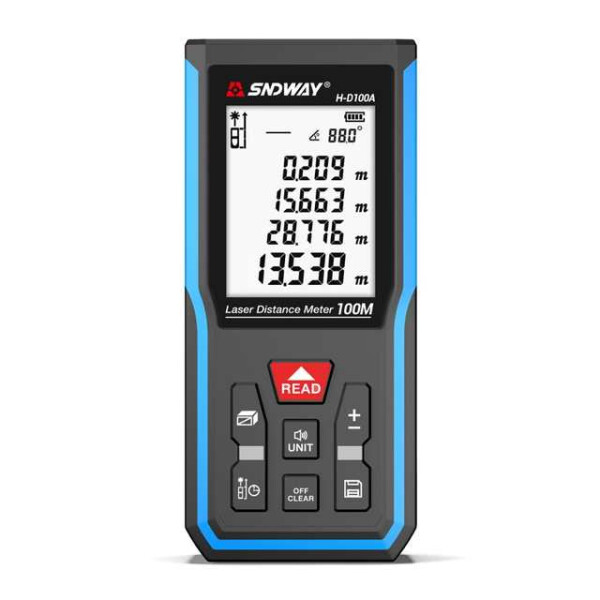 

Лазерный дальномер SNDWAY H-D100A, профисиональная лазерная рулетка на 100 метров (H-D100A)
