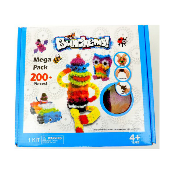 

Игрушка Bunchems (Банчемс) 200 шт. мягкий пушистый шарик репейник конструктор-липучка игрушка (an1116)