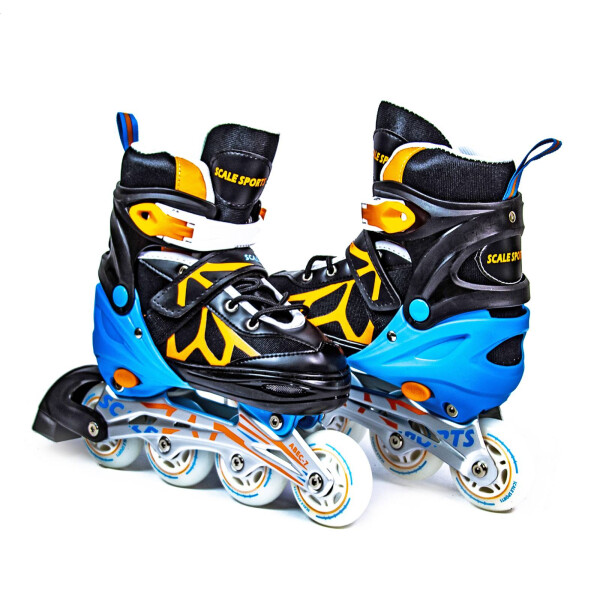 

Ролики Scale Sports LF 601A черно-оранжевые, размер 34-37