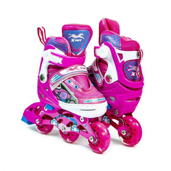 

Ролики 3-wheels. Pink. размер 27-30. Все колеса светятся!