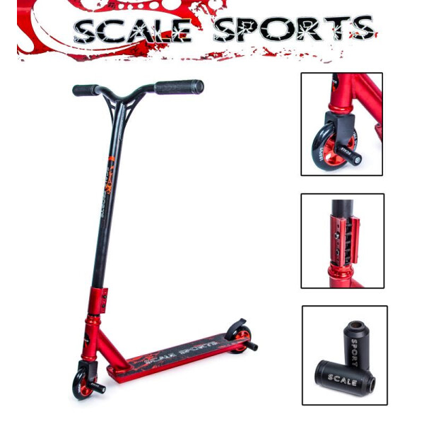 

Трюковый самокат Scale Sports STORM красный